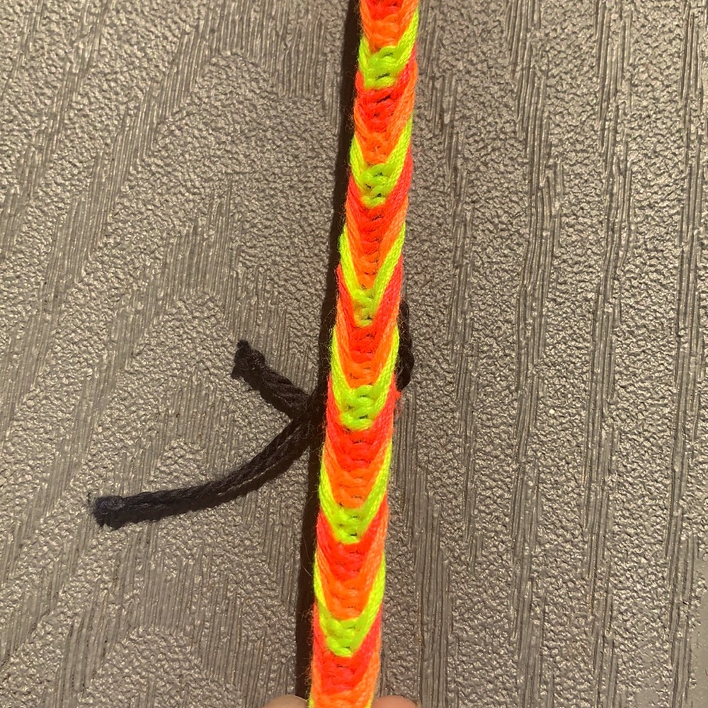 Knotted fishtail friendship bracelet
